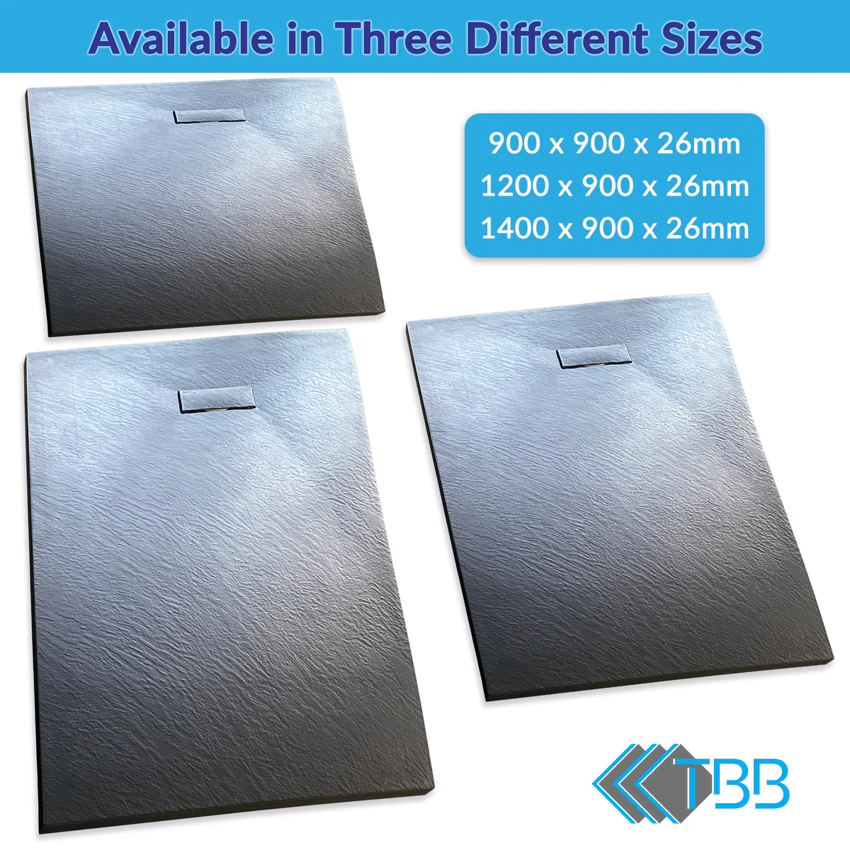 SMC Shower Base Pan Drain System - Wetroom Floor Cover Non-Slip, Curbless, Durable, Lightweight Sheet Moulding Compound Tray