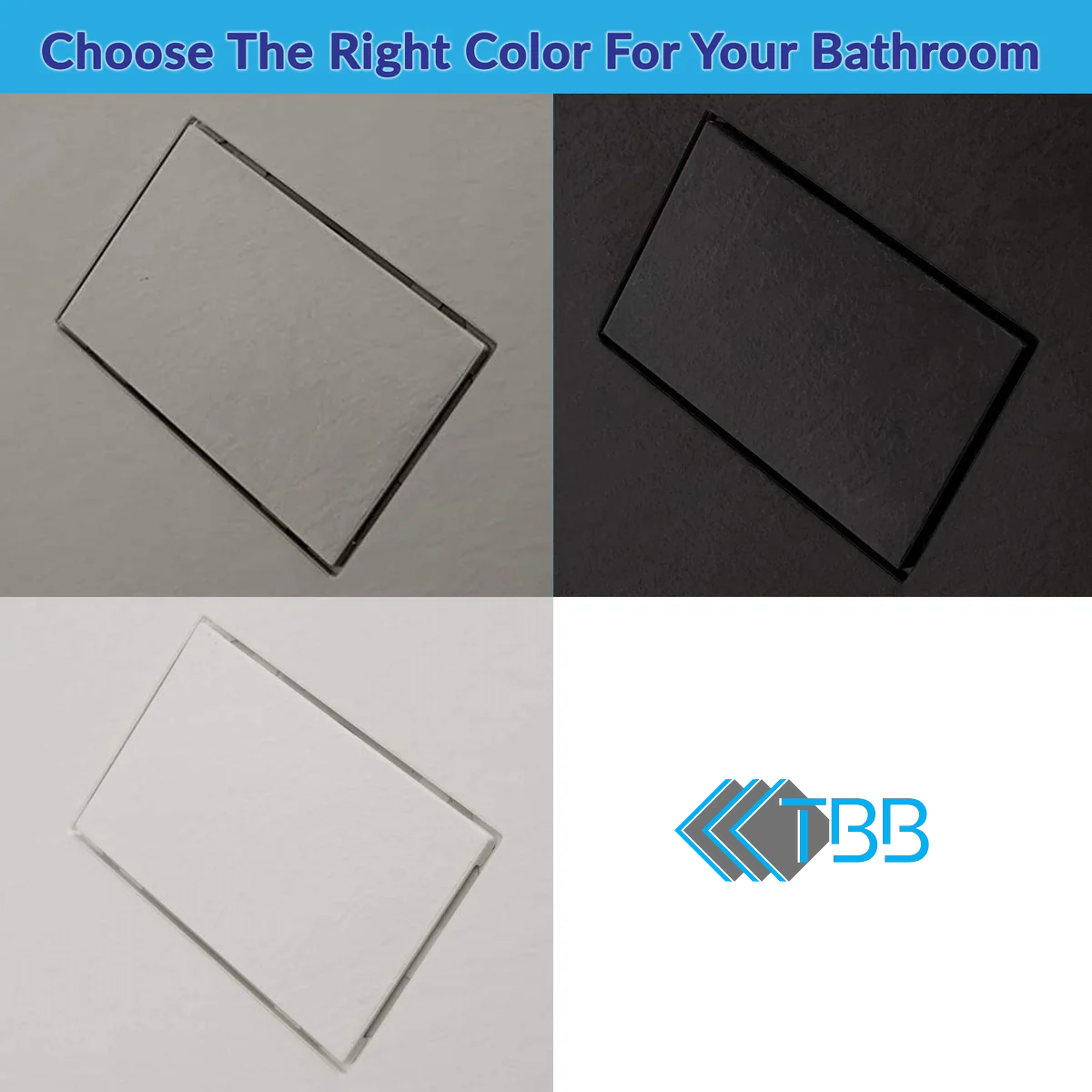 SMC Shower Base Pan Drain System - Wetroom Floor Cover Non-Slip, Curbless, Durable, Lightweight Sheet Moulding Compound Tray