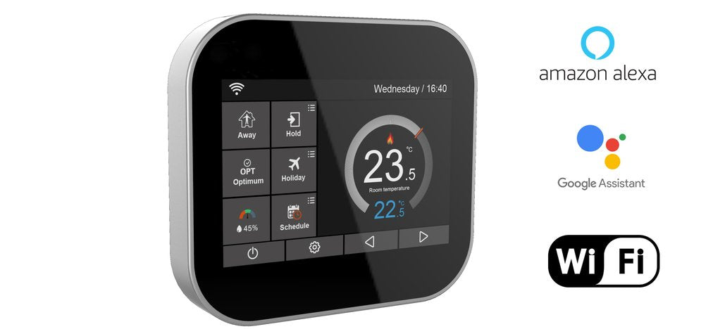 MC6 Smart Thermostat - For Electric Underfloor Heating, Remote & Wifi, Alexa