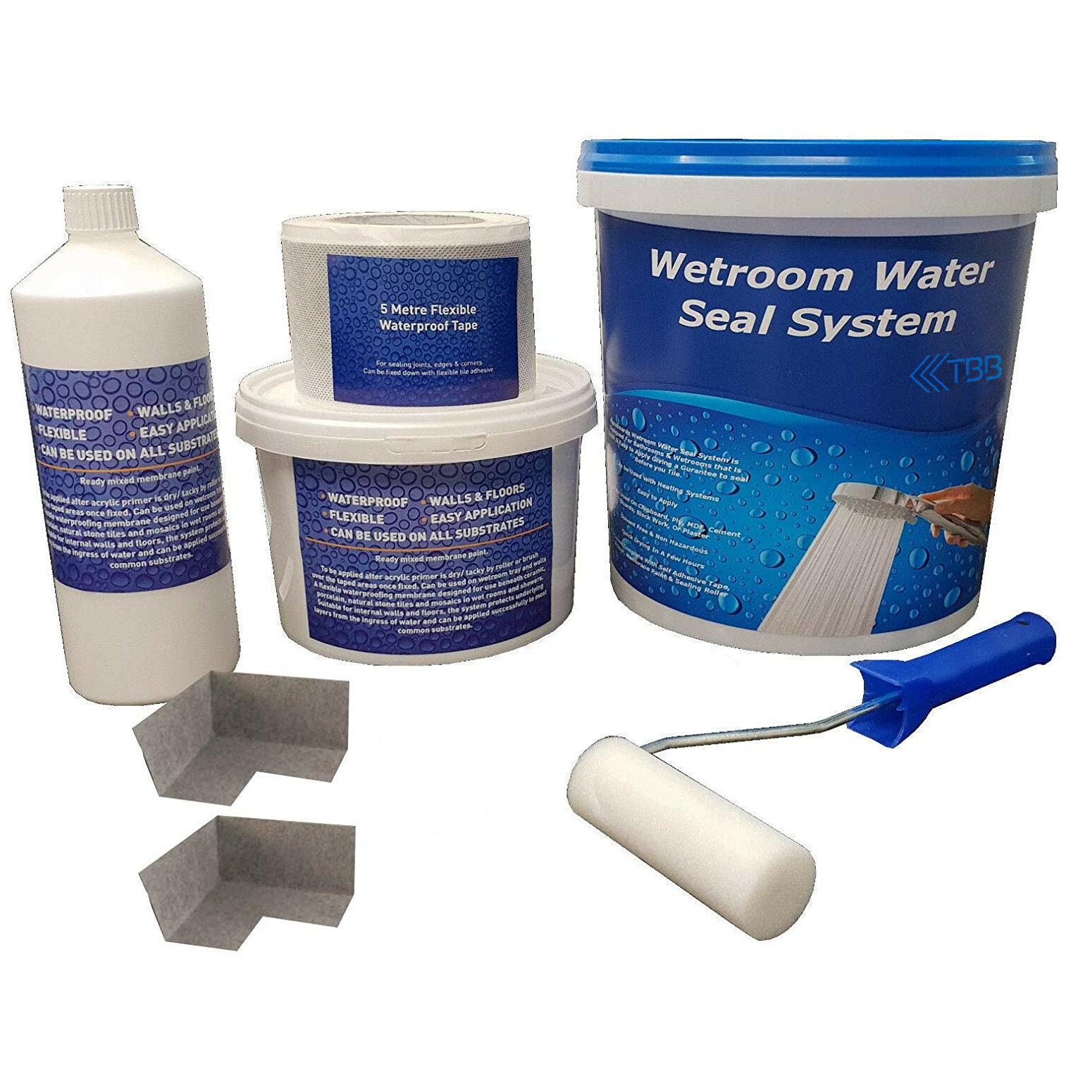 Premium Pro Linear Shower System & Waterproofing Kit WSK – Tile Backer ...
