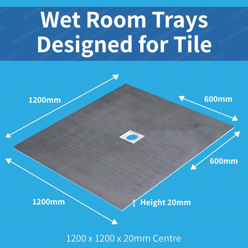 Tile Backer Boards Wetroom Shower Tray & Larsen Tanking Kit