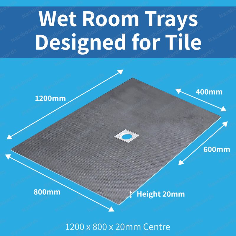 Tile Backer Boards Wetroom Shower Tray & Larsen Tanking Kit