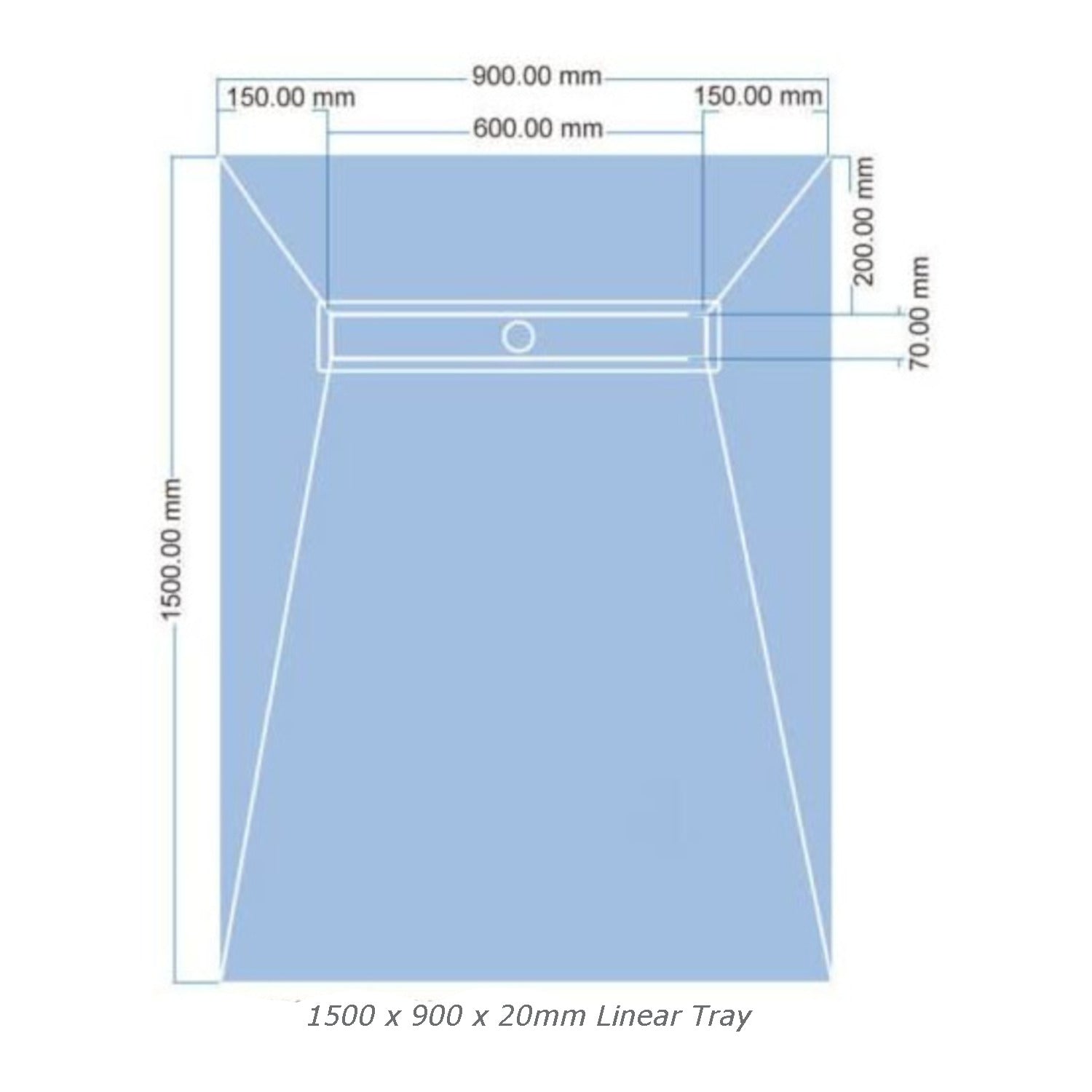 20mm Linear Wetroom System Kit – Fully Waterproof, Watertight Design