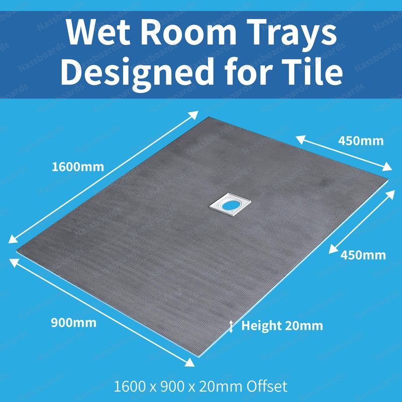 Tile Backer Boards Wetroom Shower Tray & Larsen Tanking Kit
