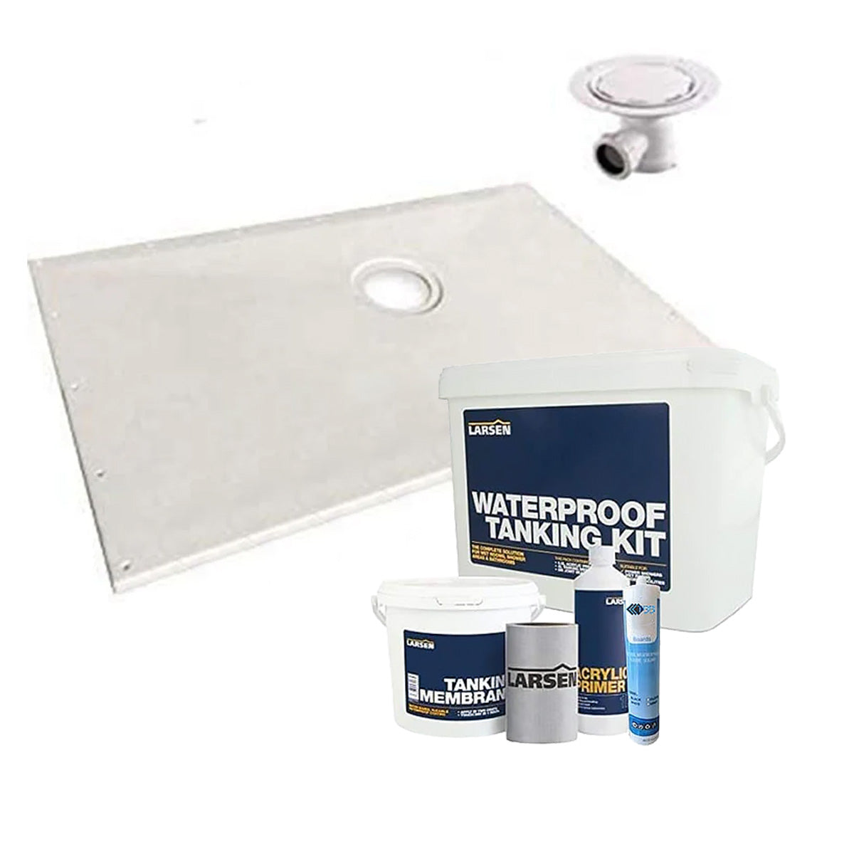 Vinyl Wetroom Complete Kit, WSK Tanking System