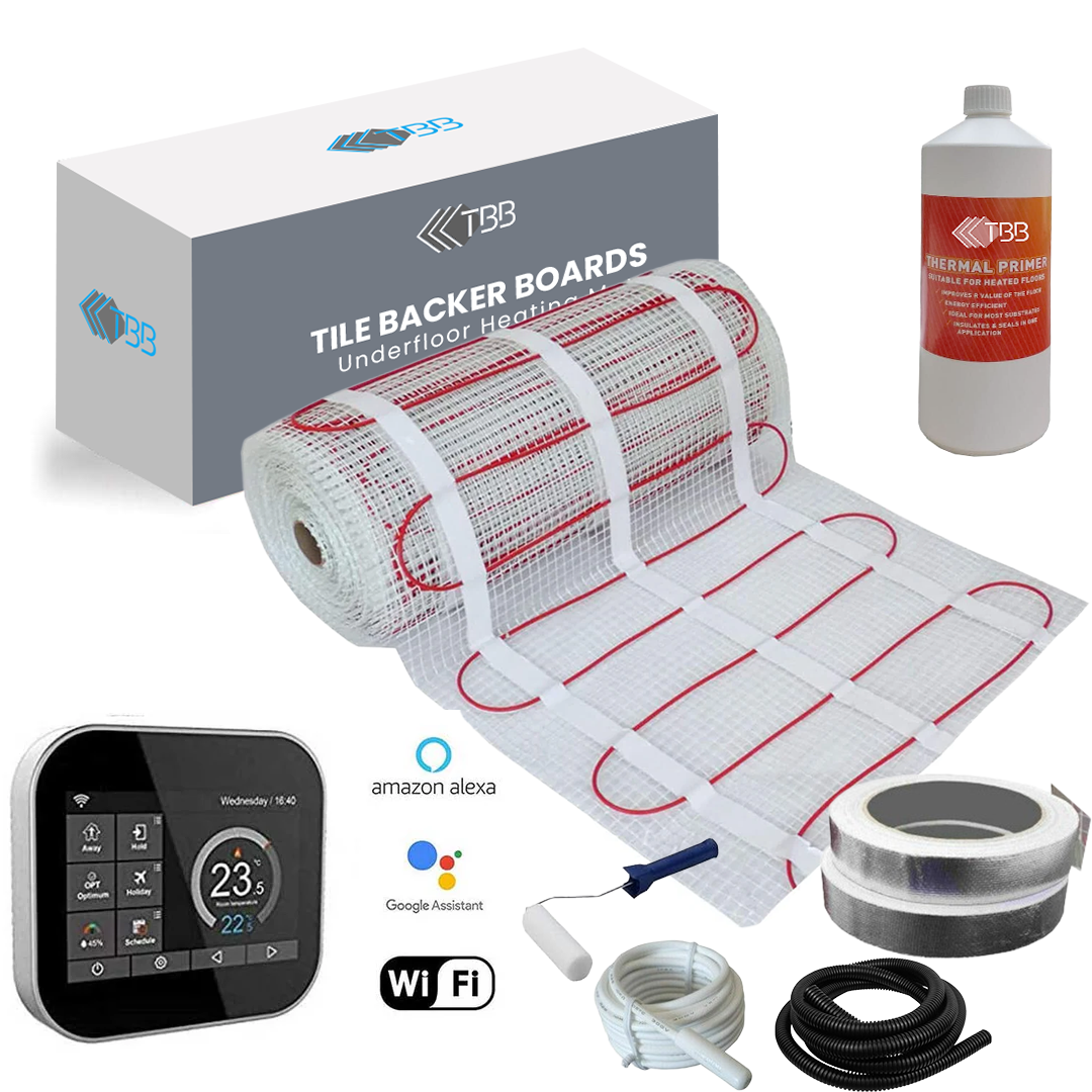 Elite Electric Underfloor Heating Kit 150w per m² with WiFi Enabled MC6 Smart Thermostat