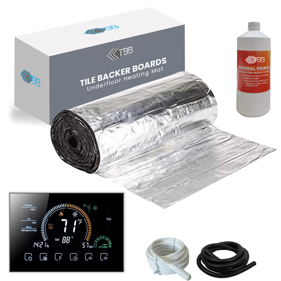 Elite Electric Underfloor Foil Heating Kit 150w per m² with WiFi Enabled Smart BECA Thermostat