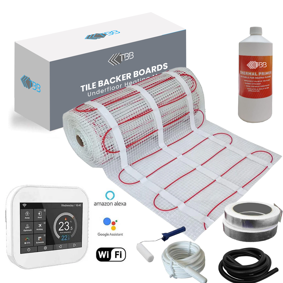 Elite Electric Underfloor Heating Kit 150w per m² with WiFi Enabled MC6 Smart Thermostat