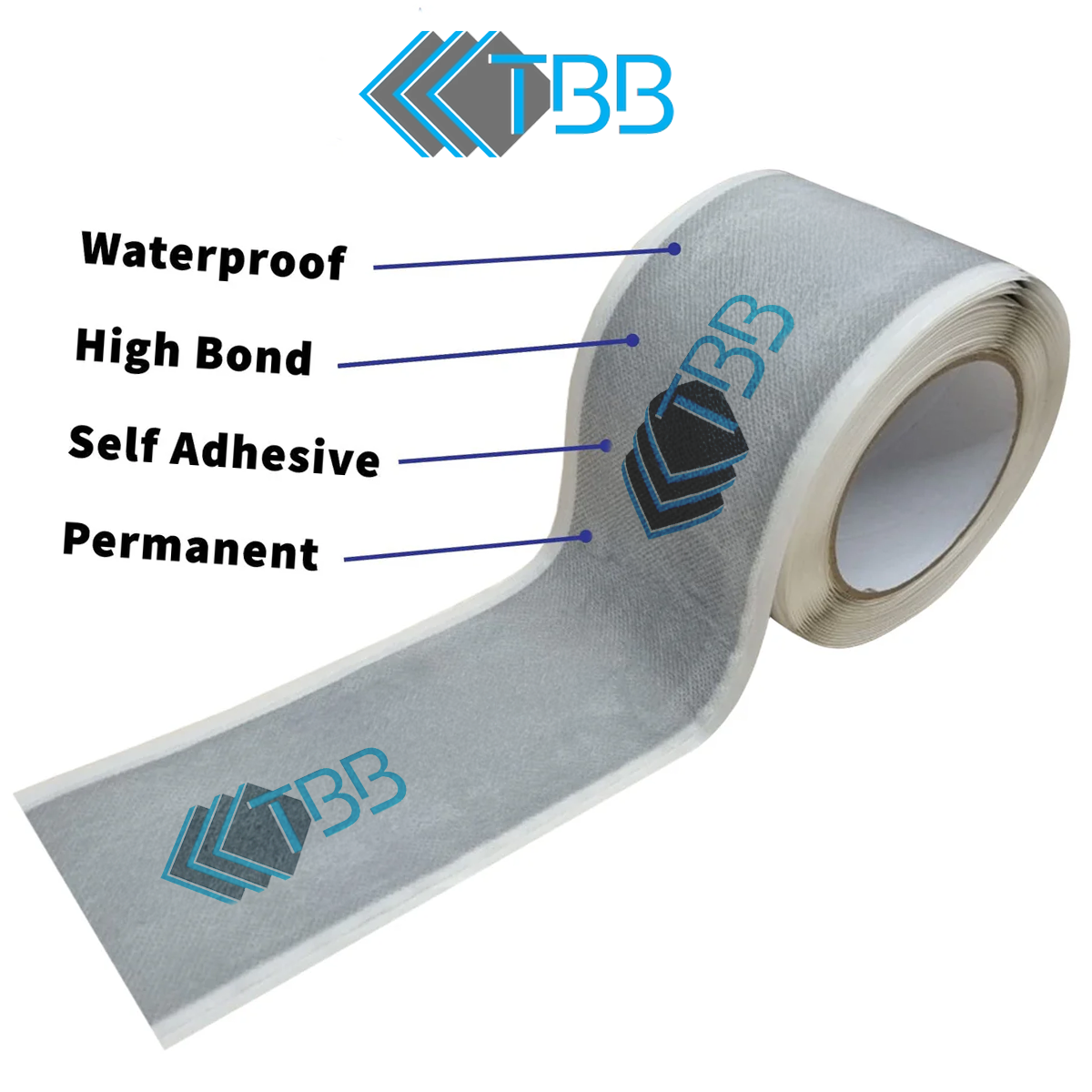 Waterproof Tanking Tape - Aqua Elastic Self Adhesive Butyl Joining, Sealing Tape