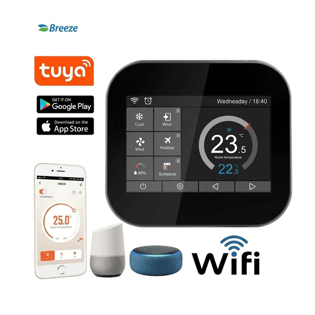 MC6 Smart Thermostat – WiFi & Remote Controlled for Electric Underfloor Heating, Alexa Compatible