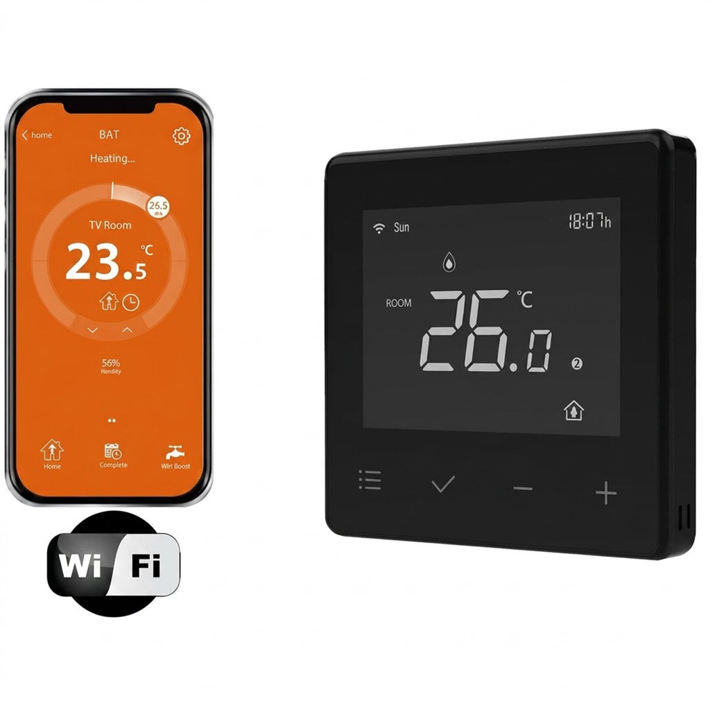 MC21 Wifi Electric Thermostat – Easy Install, Wireless Smart Control with Mobile App