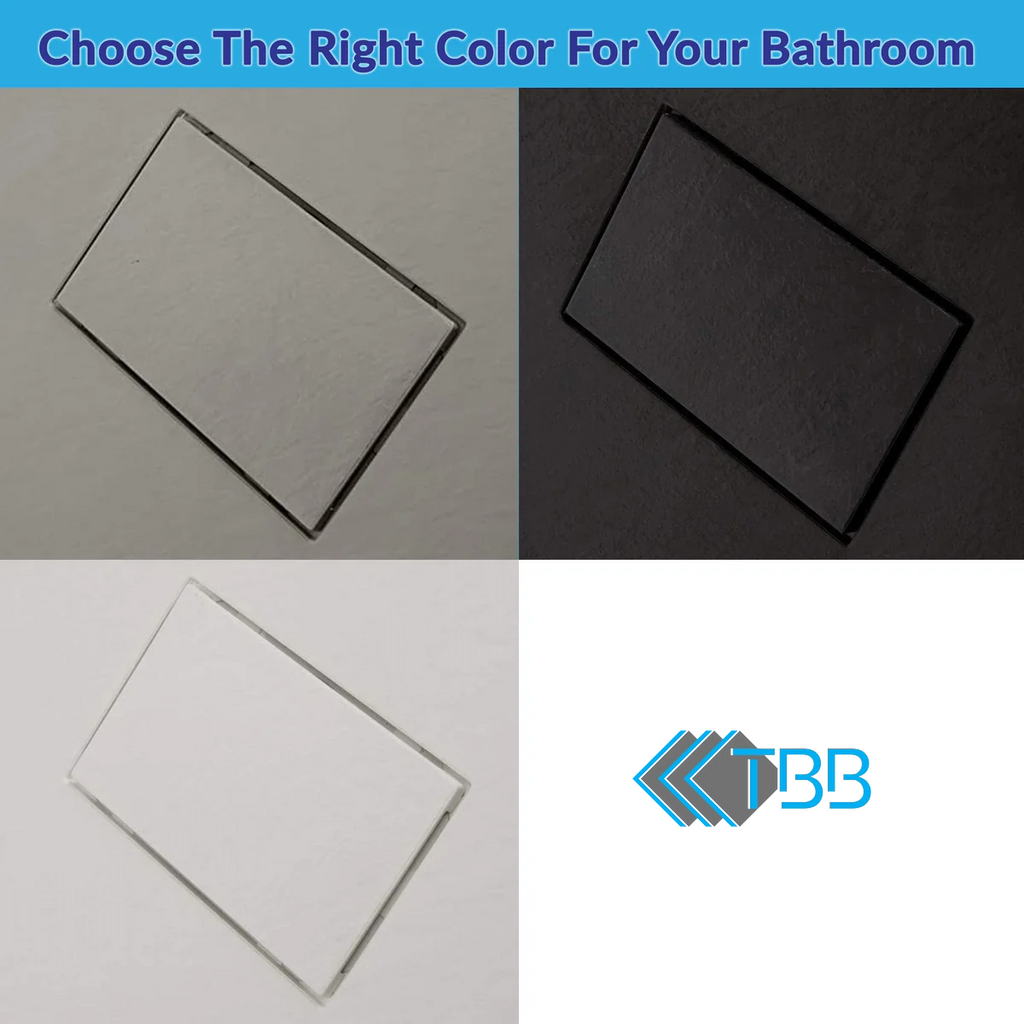 SMC Shower Base Pan Drain System – Curbless Non-Slip Wetroom Floor Tray, Durable Lightweight Sheet Moulding Compound