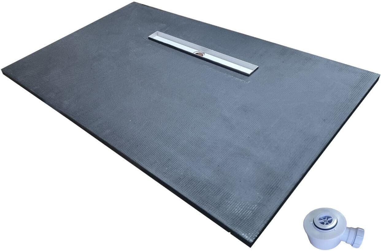 Linear Wetroom Shower Tray & Aqua Kit (Long Side)