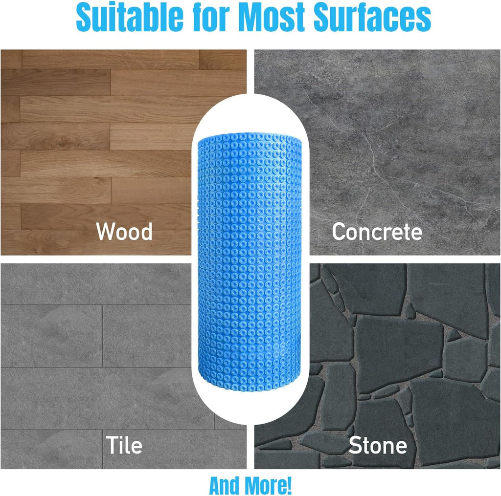 Blue Underfloor Heating Mat Base Underlay – Anti-Crack Membrane for Loose Cable Systems (Copy)