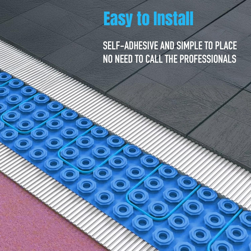 Blue Underfloor Heating Mat Base Underlay – Anti-Crack Membrane for Loose Cable Systems (Copy)