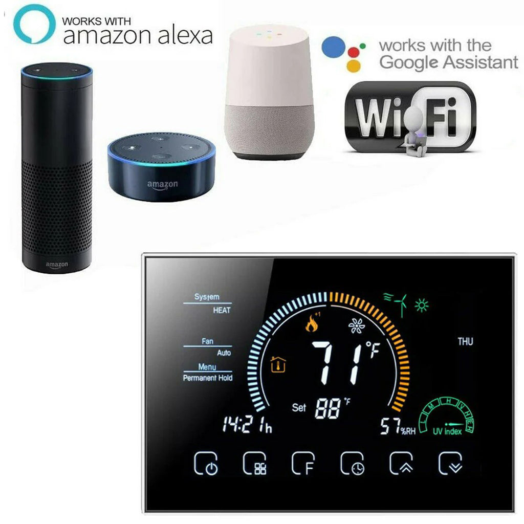 Smart BECA 8000 WiFi Thermostat for Boiler Heating or Electric Underfloor heating