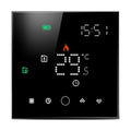 Black Glass WiFi Thermostat – Touchscreen Electric Control, Mobile App & Smart Home Compatible, Floor Sensor & Install Kit Included