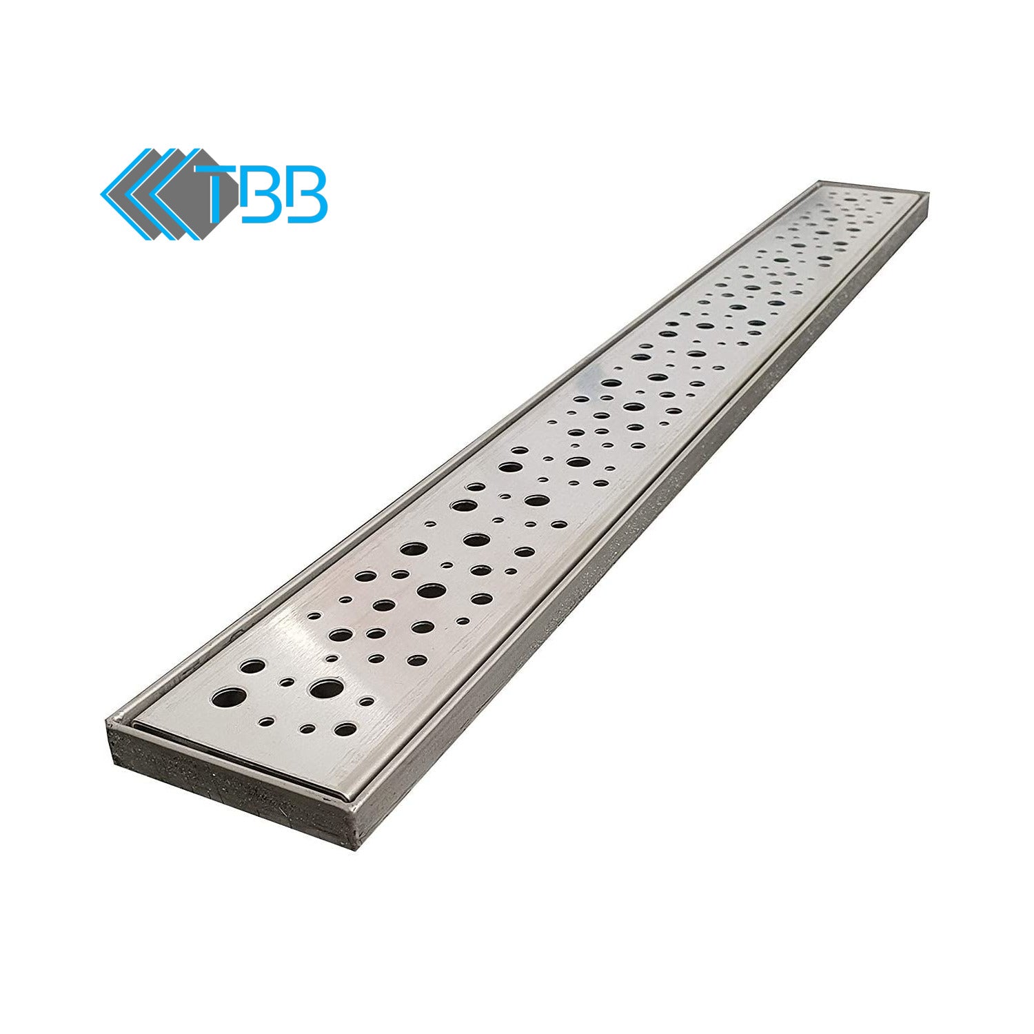30mm Linear Wetroom Shower Tray with Grate and Drain