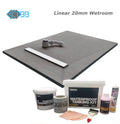 20mm Linear Wetroom System Kit – Fully Waterproof, Watertight Design