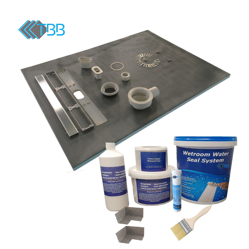 30mm Pro Linear Shower System Wetroom System & TBB WSK Tanking Kit