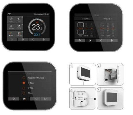 MC6 Smart Thermostat - For Electric Underfloor Heating, Remote & Wifi, Alexa