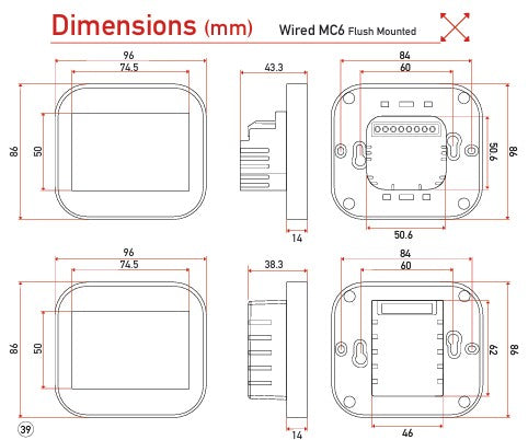 MC6 Smart Thermostat – WiFi & Remote Controlled for Electric Underfloor Heating, Alexa Compatible