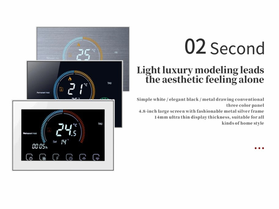 Smart BECA 8000 WiFi Thermostat for Boiler Heating or Electric Underfloor heating
