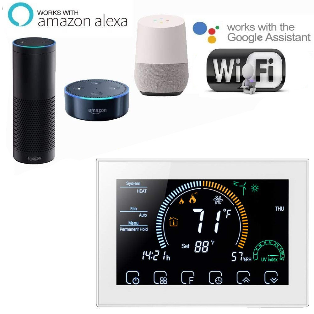 Smart BECA 8000 WiFi Thermostat for Boiler Heating or Electric Underfloor heating