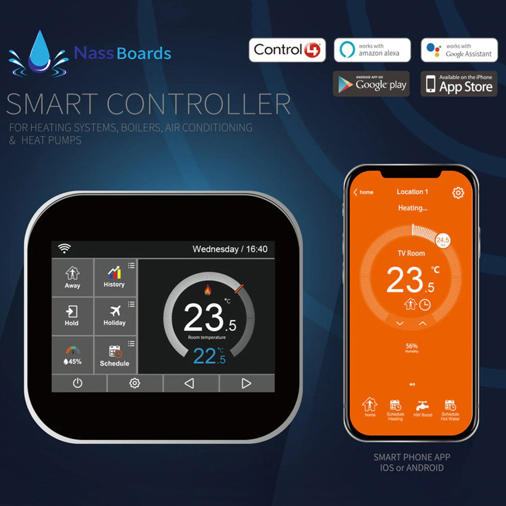 MC6 Smart Thermostat – WiFi & Remote Controlled for Electric Underfloor Heating, Alexa Compatible