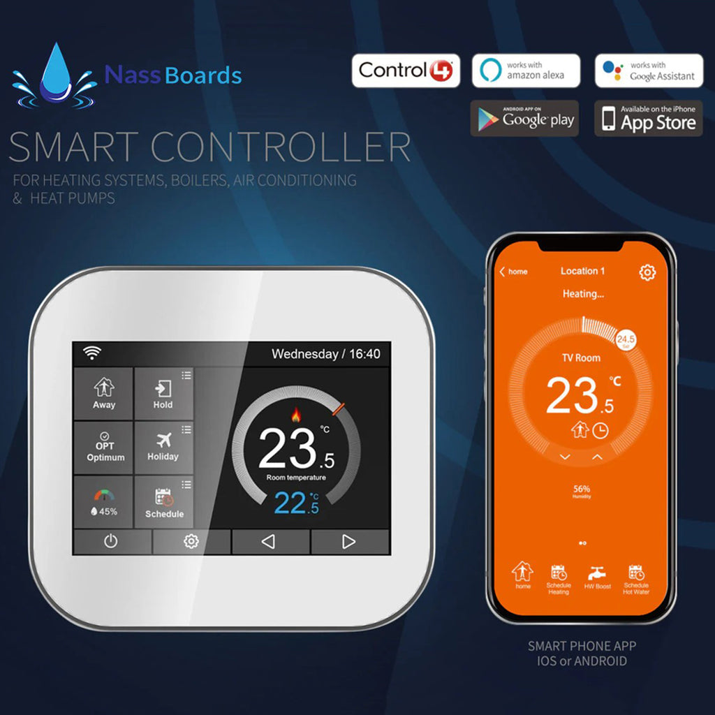 MC6 Smart Thermostat – WiFi & Remote Controlled for Electric Underfloor Heating, Alexa Compatible