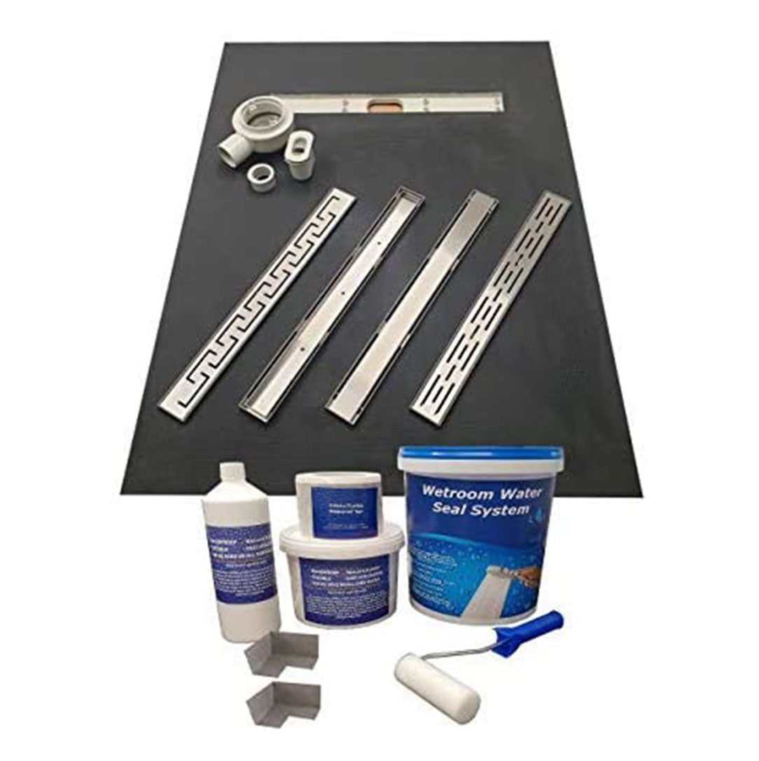 Premium Pro Linear Shower System & Waterproofing Kit WSK