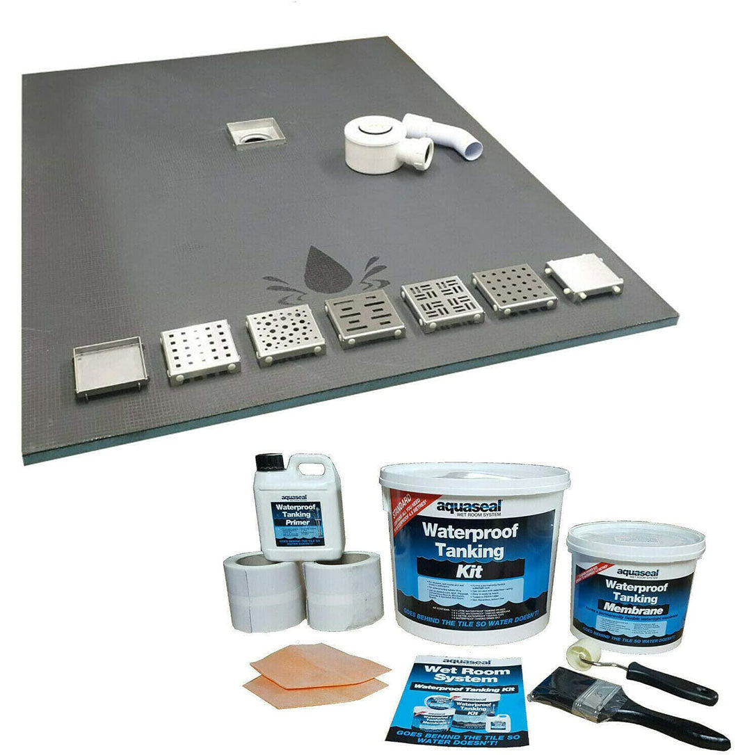 Wetroom Kit 20mm, Aqua Kit, 7 Grates Options