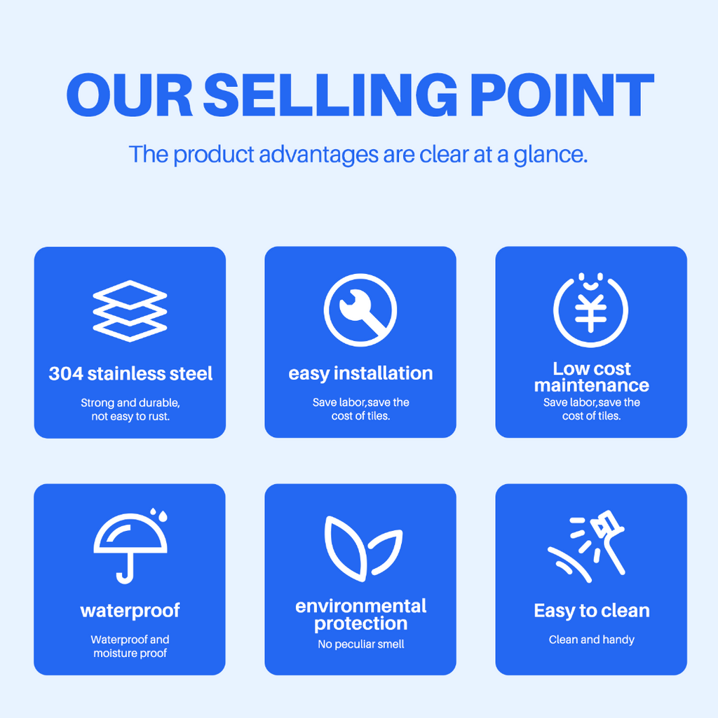 Shower Niche Metal, Waterproof Shelving Unit, Polished Chrome