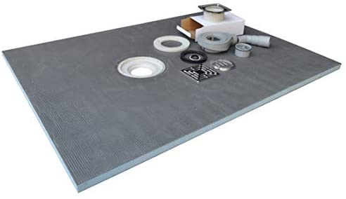 Tile Backer Boards Premium PRO Wetroom Shower Tray Waste Only - Waterproof and Watertight Design with Drain and Installation Guide Including - Free DVD Instructions