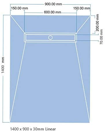 Linear Wetroom Shower Tray & Larsen Kit