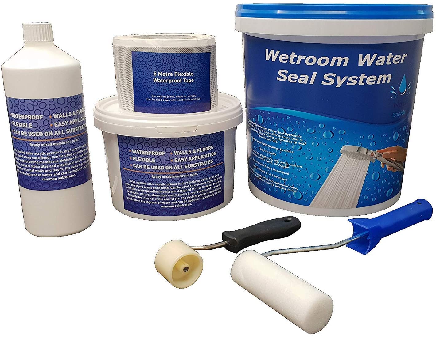 Tile Backer Boards Vinyl Wetroom Complete Kit