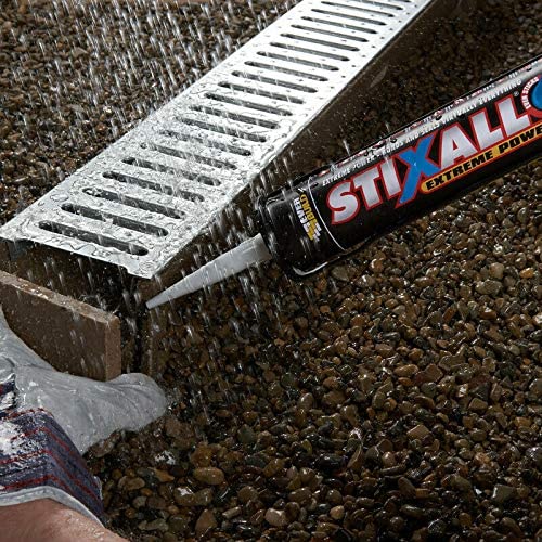 Stixall 12x Polymer Grab Adhesive & Sealant with Applicator – 290ml Multipurpose Caulking & Pro Sealant Tool Included