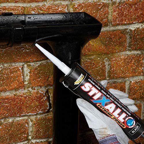 Stixall 12x Polymer Grab Sealant with Free Sealant Gun - 290ml Caulking Adhesive and Pro Sealant Applicator Included