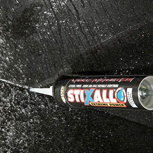 Stixall 12x Polymer Grab Sealant with Free Sealant Gun - 290ml Caulking Adhesive and Pro Sealant Applicator Included