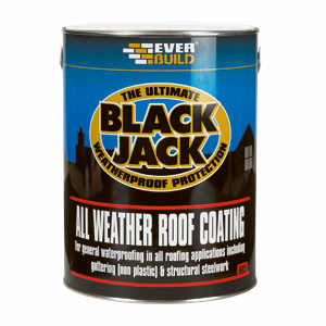Black Jack 905 All-Weather Roof Coating – Includes Application Brush & Protective Gloves