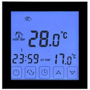 Touch Screen GLS Thermostat - Air & Floor Sensors, 7 Day Programmable with Simple Installation and Slimline Design