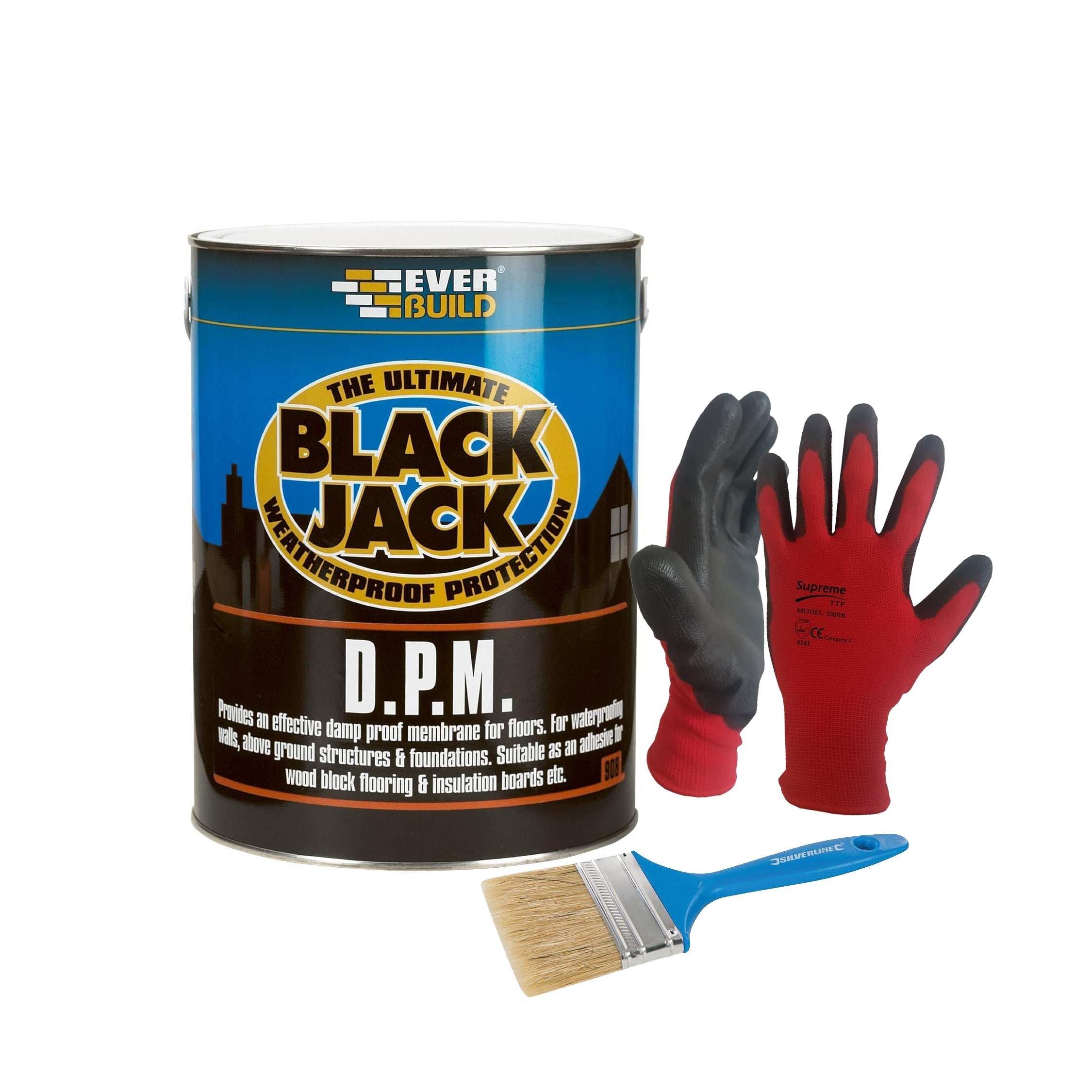 Everbuild 908 DPM Damp Proof Membrane - Rubber Enriched Bitumen Emulsion