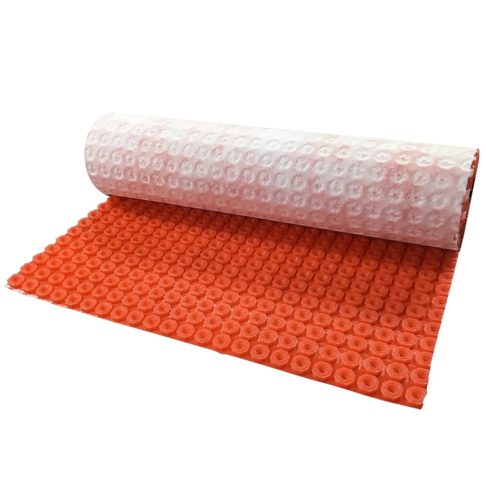 Red Underfloor Heating Mat Base Underlay – Anti-Crack Membrane for Loose Cable Systems