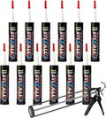 Stixall 12x Polymer Grab Adhesive & Sealant with Applicator – 290ml Multipurpose Caulking & Pro Sealant Tool Included