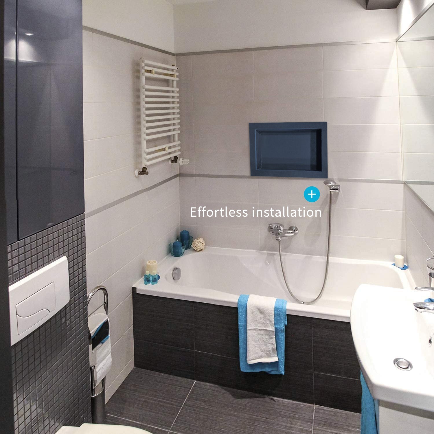 Shower Niche – Tileable Shelf, Waterproof Recess Alcove for Wet Rooms, Built-In Storage