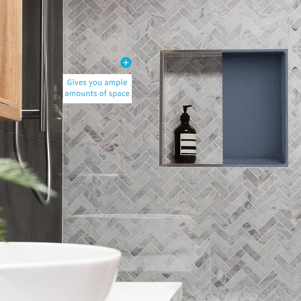 Shower Niche Sleek Design – Tile-Ready Shelf, Waterproof Alcove for Wet Rooms & Showers