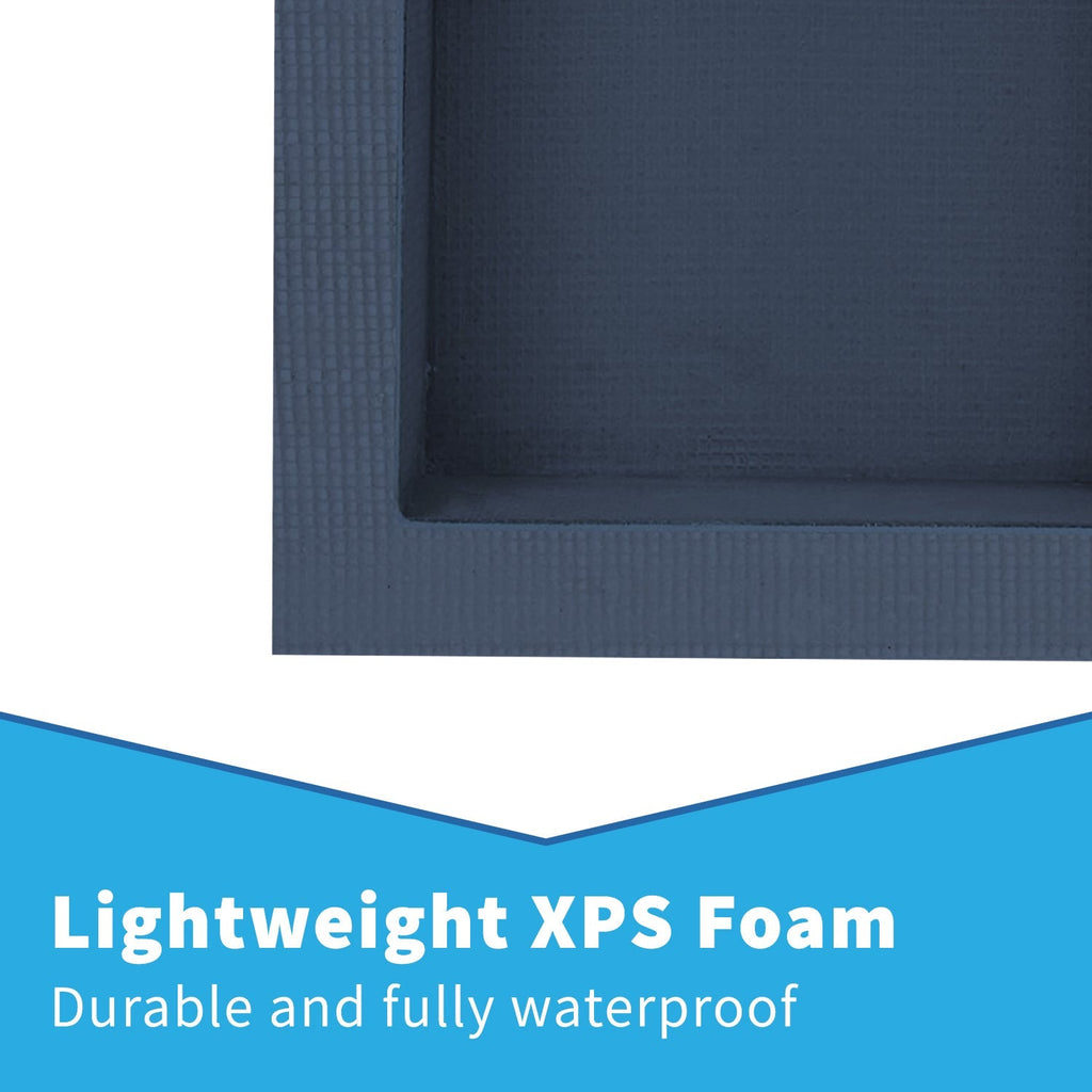 Shower Niche – Tileable Shelf, Waterproof Recess Alcove for Wet Rooms, Built-In Storage