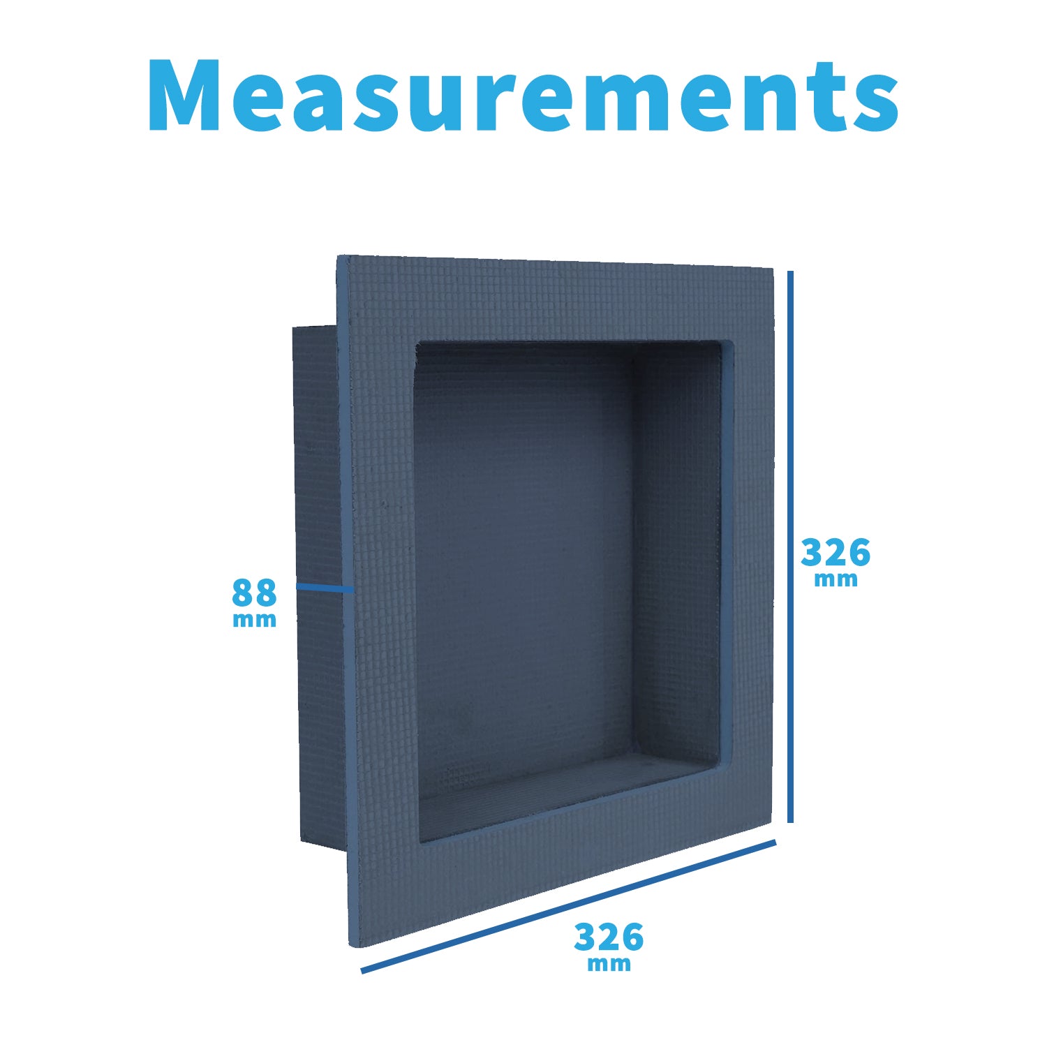 Shower Niche - Tileable Shelf, Wet Room Alcove Recess, Waterproof Storage