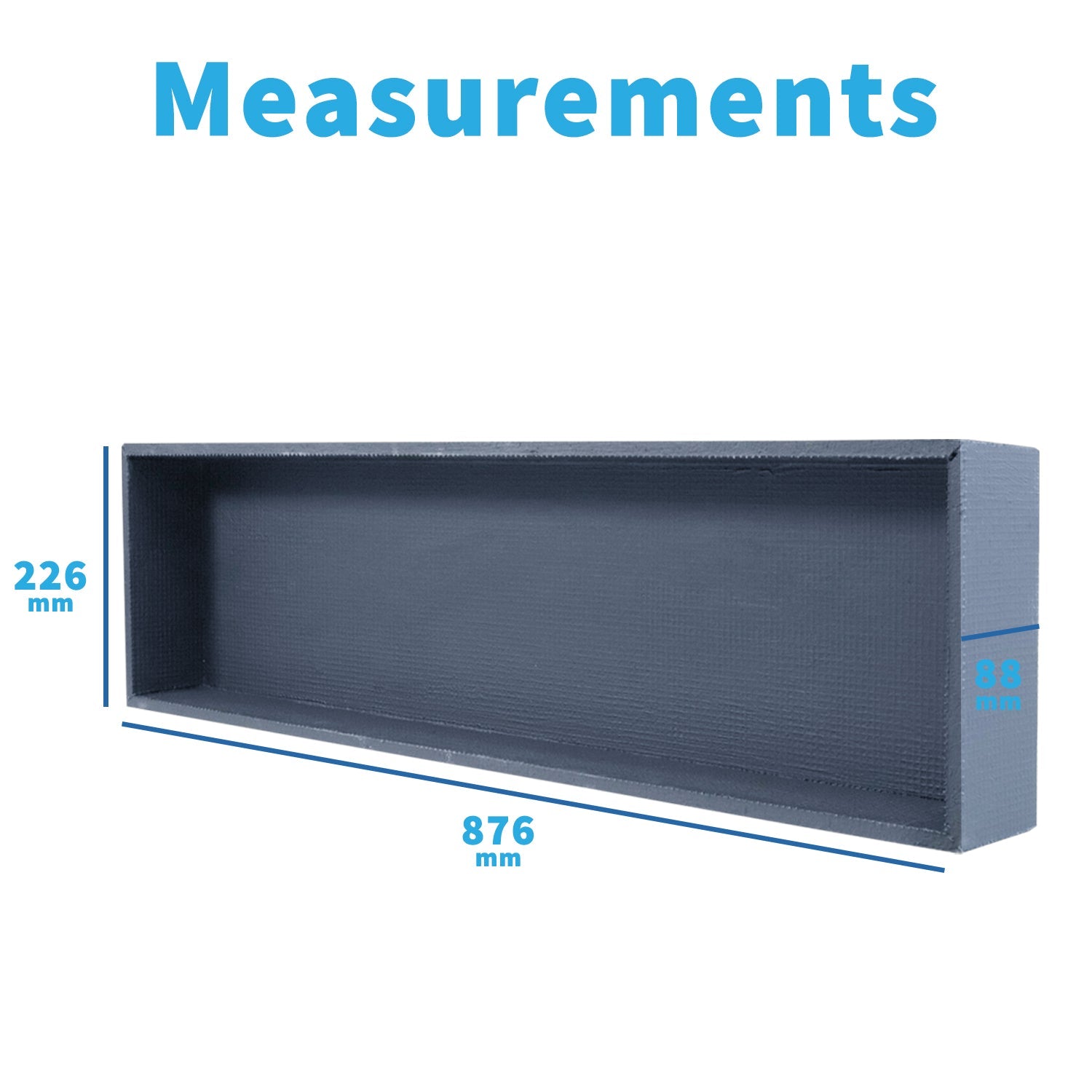 Shower Niche Sleek Design – Tile-Ready Shelf, Waterproof Alcove for Wet Rooms & Showers