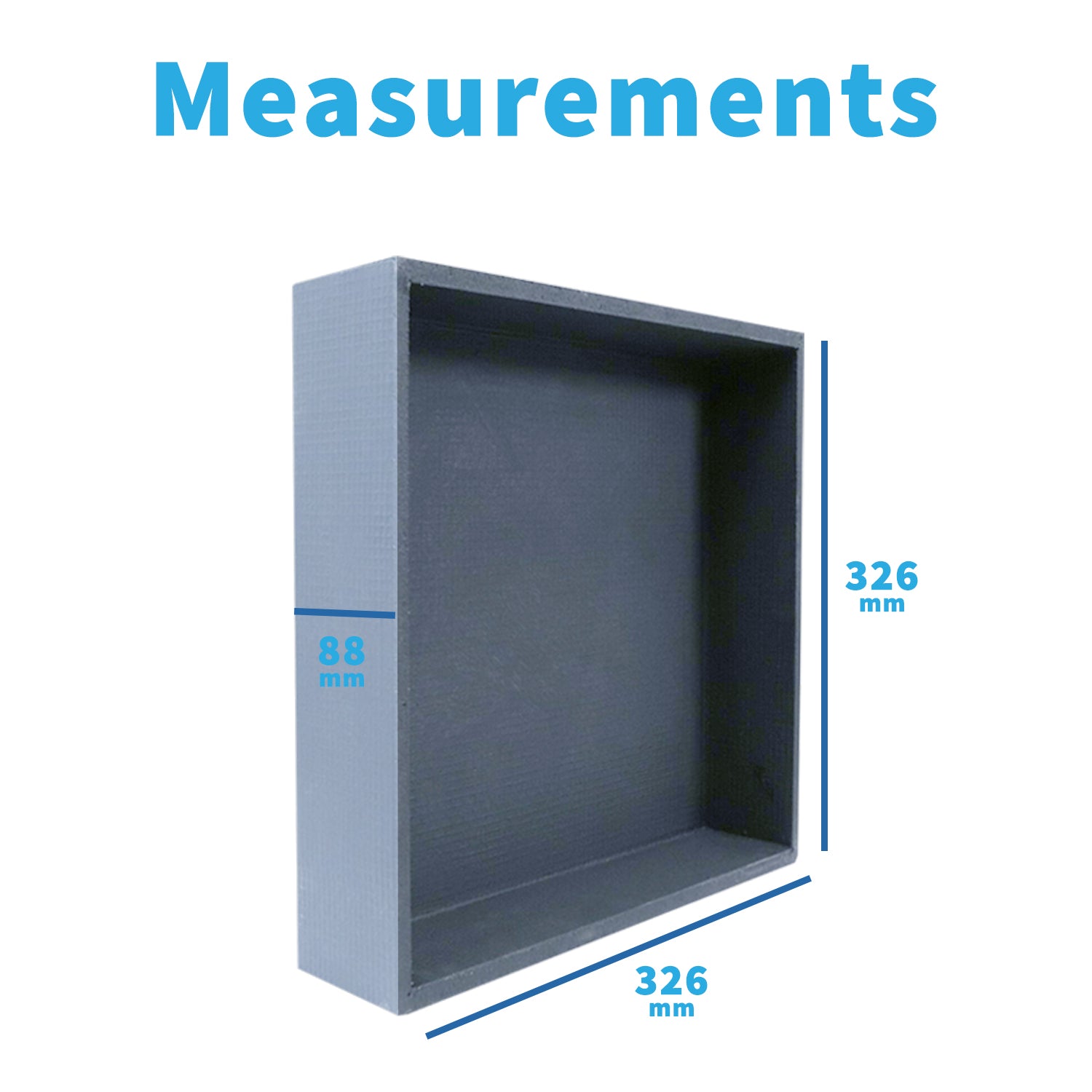 Shower Niche Sleek Design – Tile-Ready Shelf, Waterproof Alcove for Wet Rooms & Showers